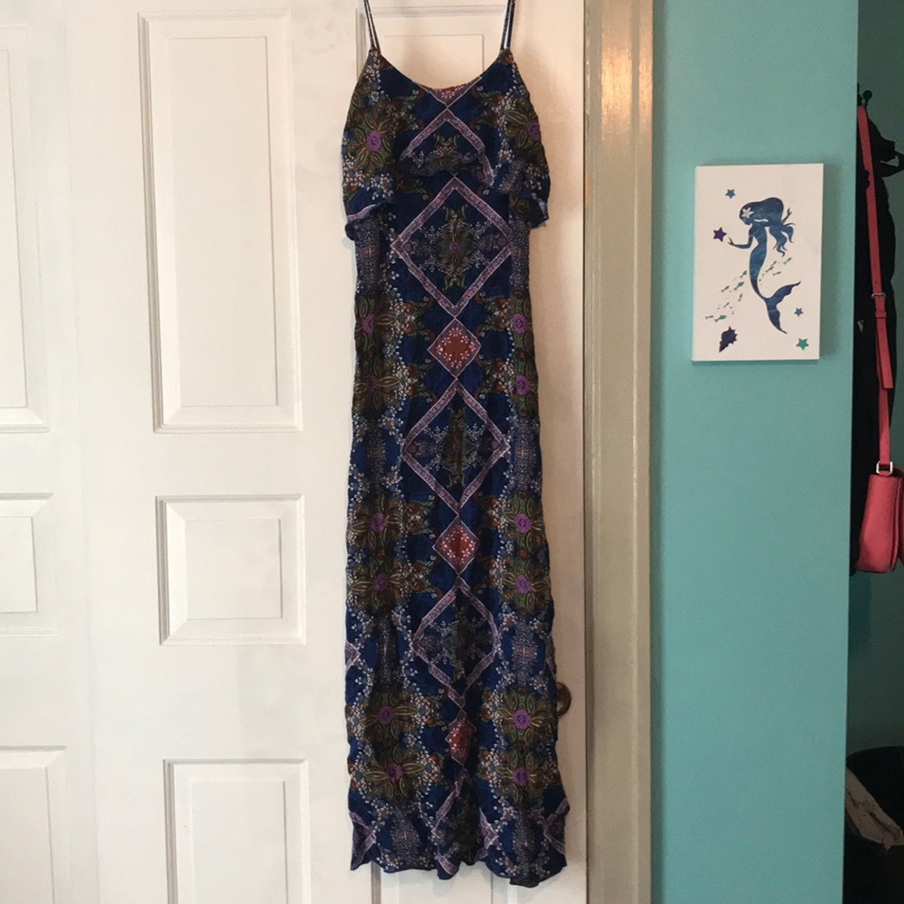 Maxi dress with spaghetti straps